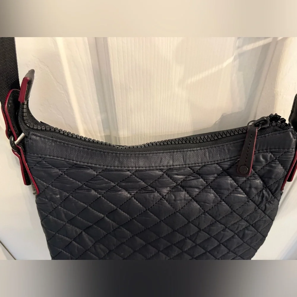 MZ Wallace Quilted Small Mia Crossbody Bag - Black - Picture 11 of 12